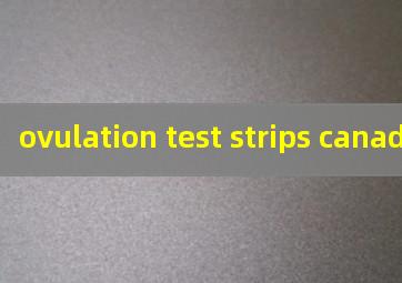  ovulation test strips canada